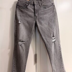 NWOT Men’s Levi's 531 Distressed Gray Denim Jeans 34x30